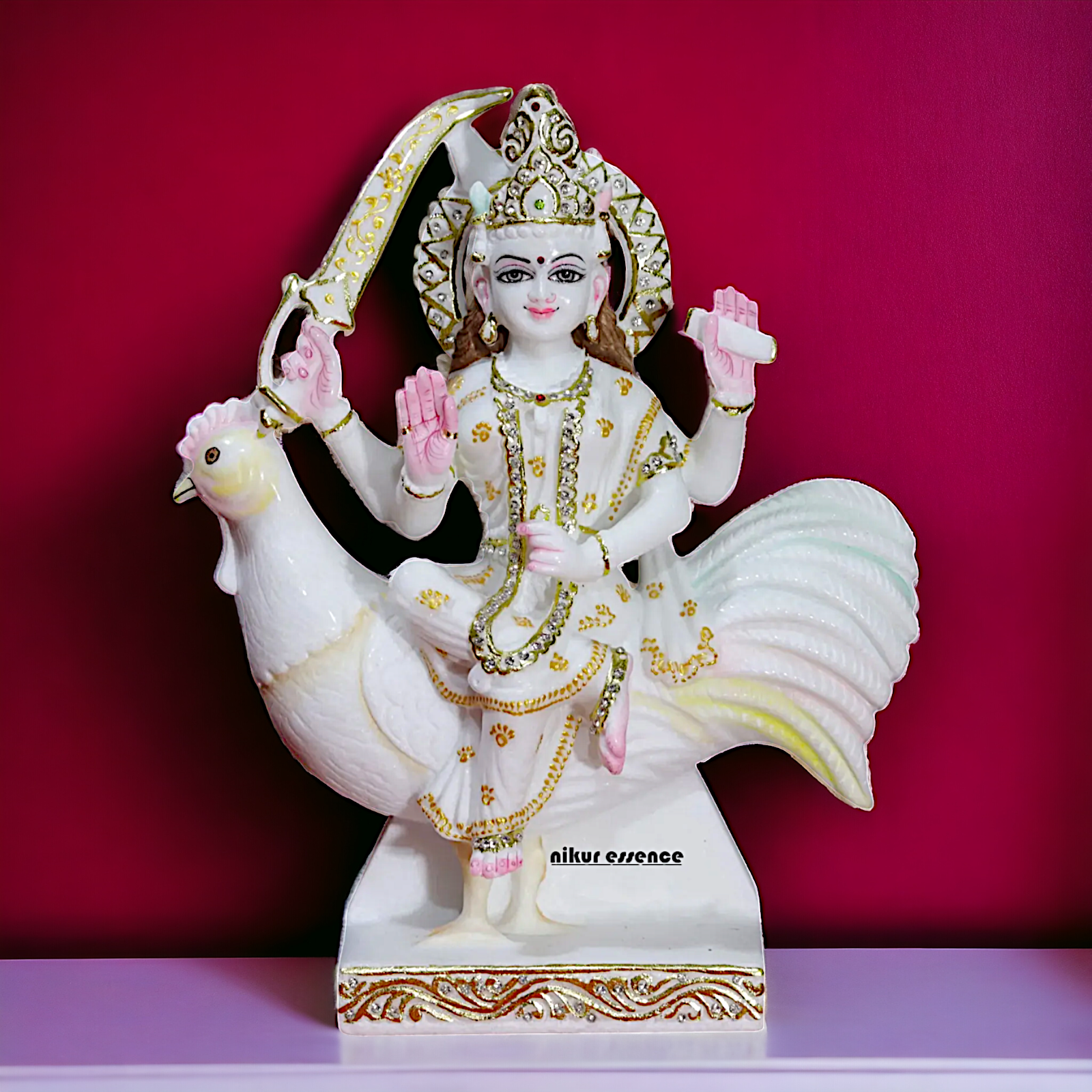 Bahu Charani marble idol - 18 inches