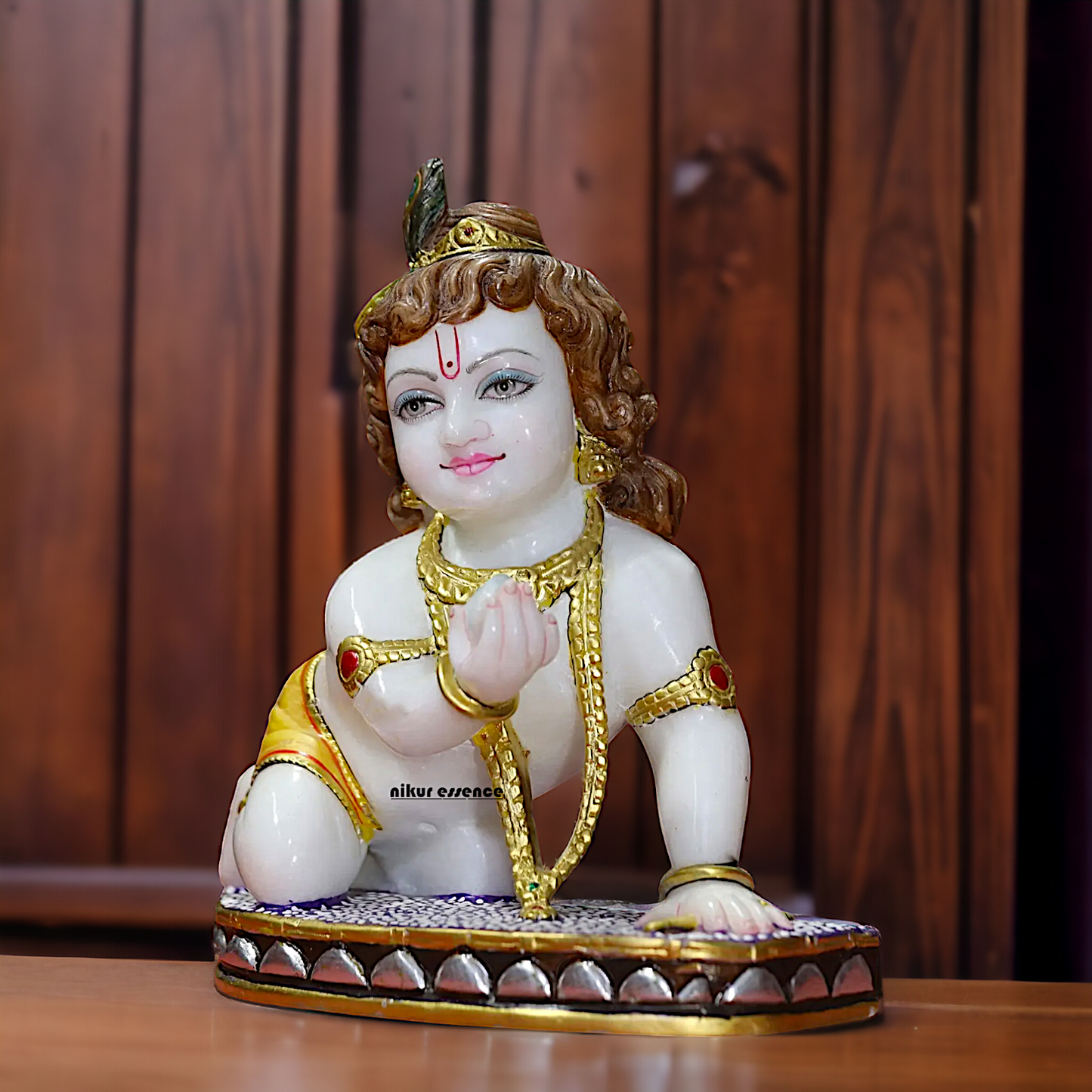 Marble Laddoo Gopal Krishna idol - 1 Feet