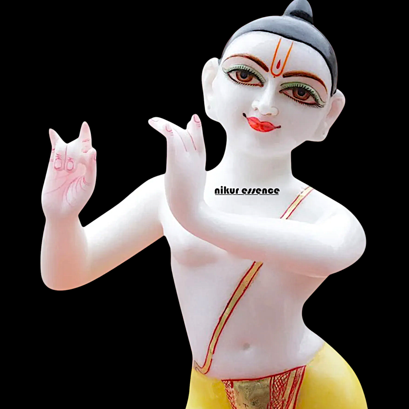 Large Krishna Standing Marble statue - 2 Feet