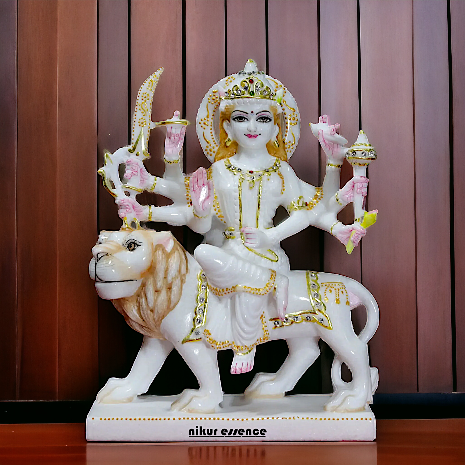 Durga Sherawali Maa Marble statue - 1 Feet