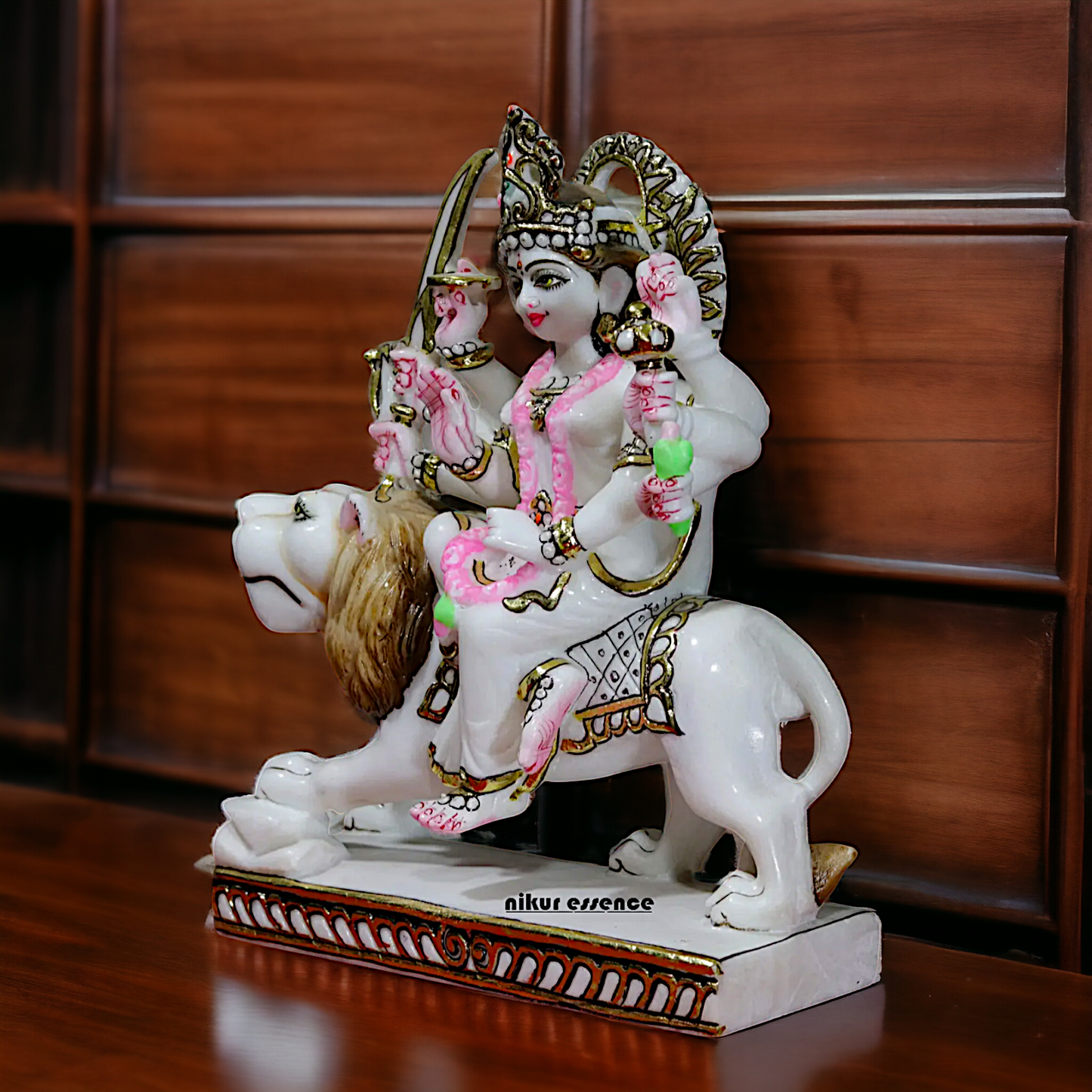 Marble Durga Mata statue - 12 inches