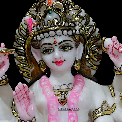 Marble Durga Mata statue - 12 inches