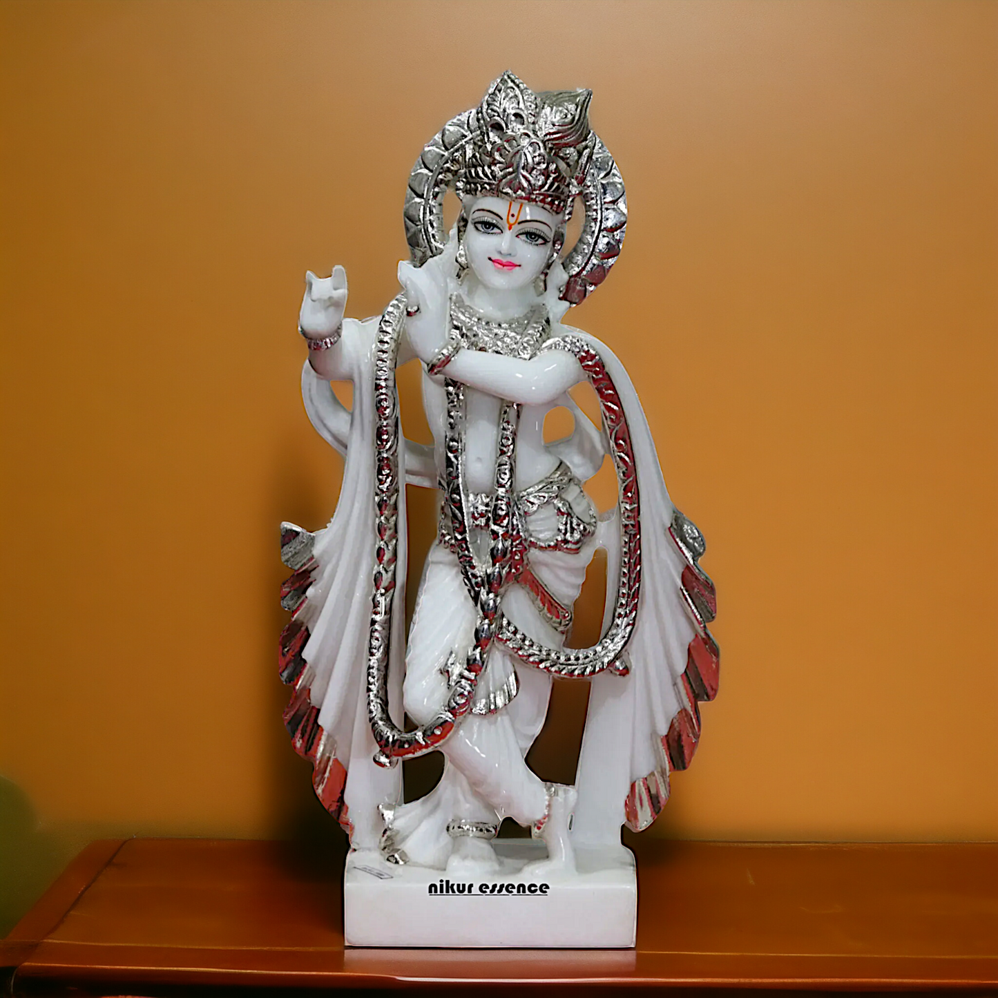 Krishna Standing Marble statue - 18 inches