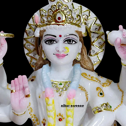 Sherawali Maa Durga Marble idol - 18 inches