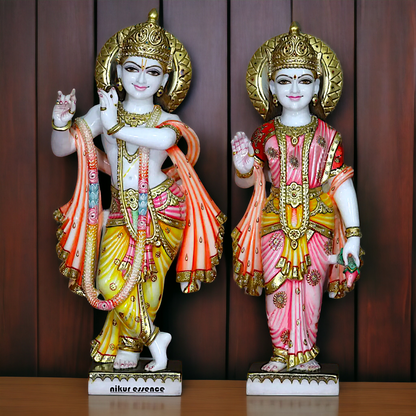 Radha Krishna Standing Marble statue - 30 inches