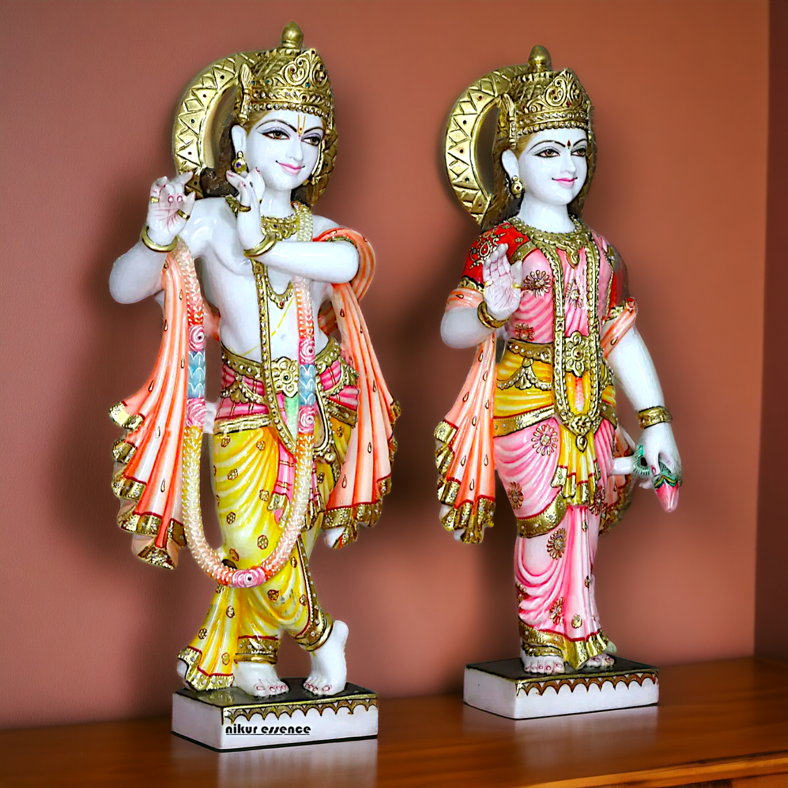 Radha Krishna Standing Marble statue - 30 inches