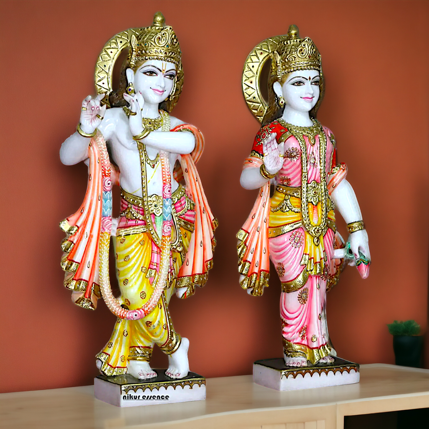 Radha Krishna Standing Marble statue - 30 inches