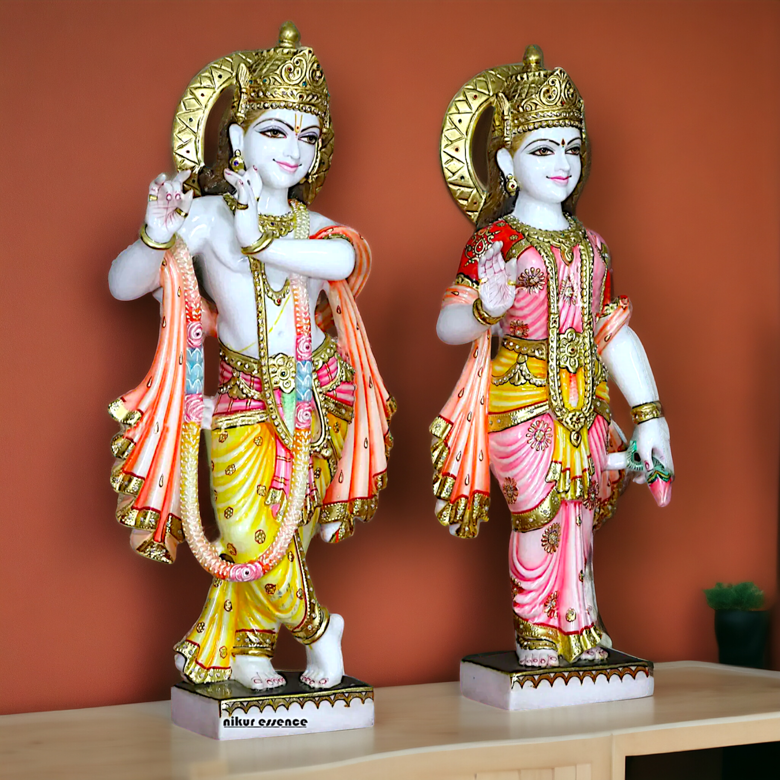 Radha Krishna Standing Marble statue - 30 inches