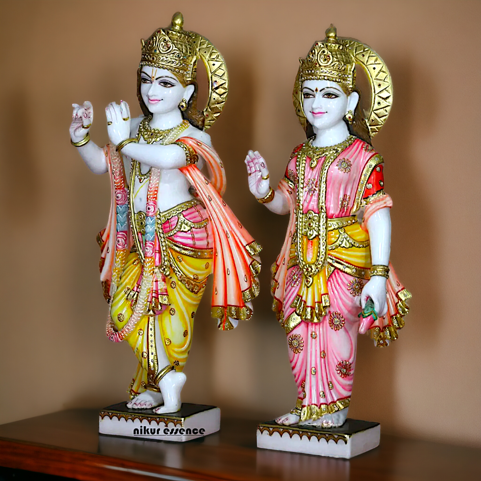 Radha Krishna Standing Marble statue - 30 inches