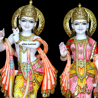 Radha Krishna Standing Marble statue - 30 inches