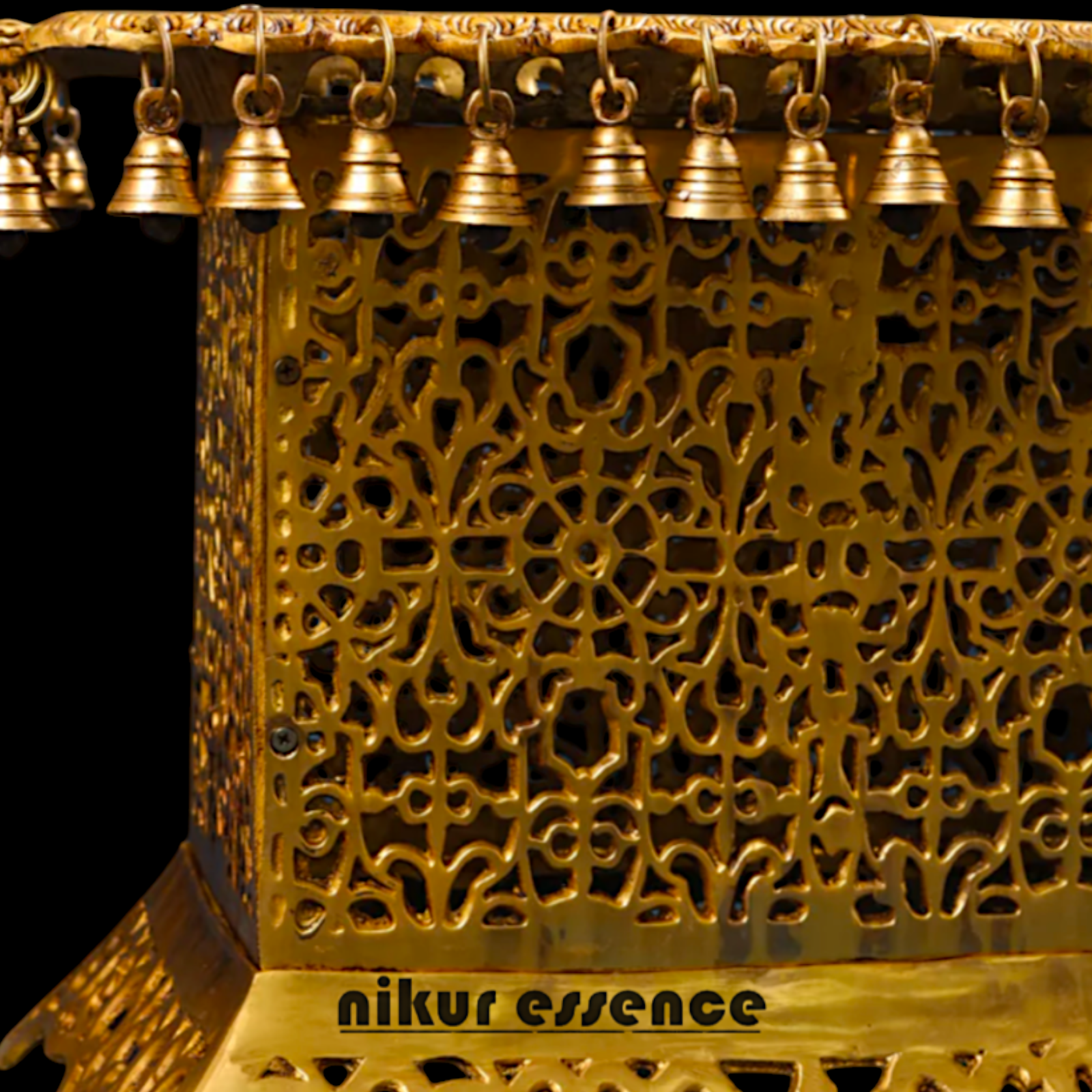 Brass chawki chowki stand with Bells Ghungroo - 20 Inches