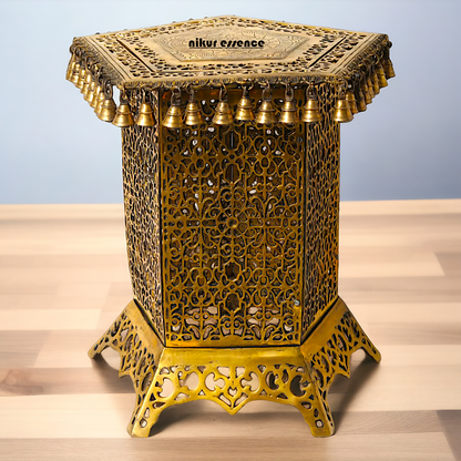 Pooja chowki table with stand Brass - 22 inches