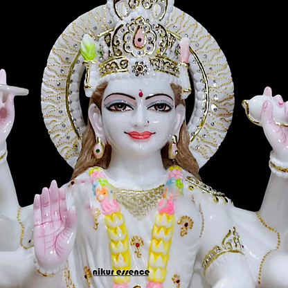 Marble durga Sherawali Maa Statue - 30 Inches