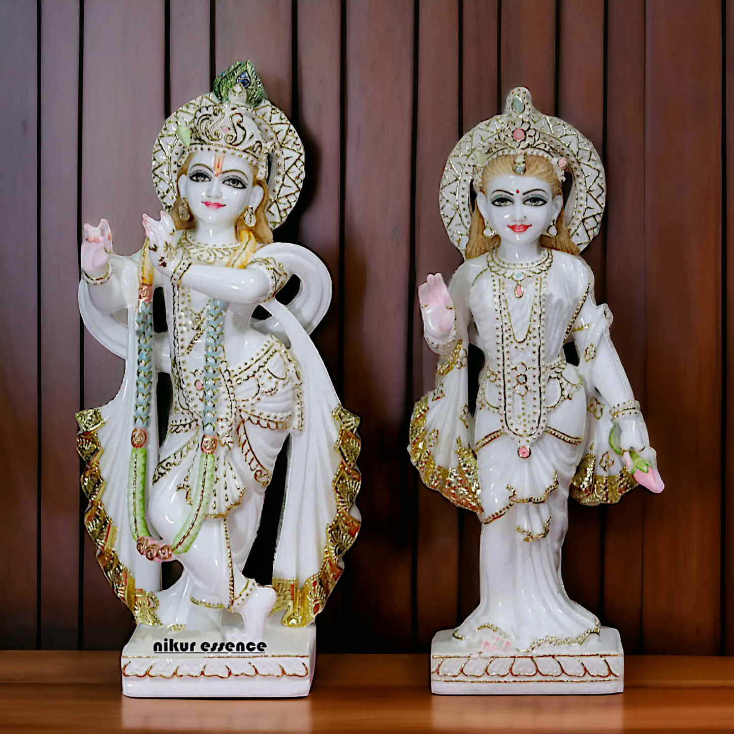 Radha and Krishna Standing Marble - 18 Inches