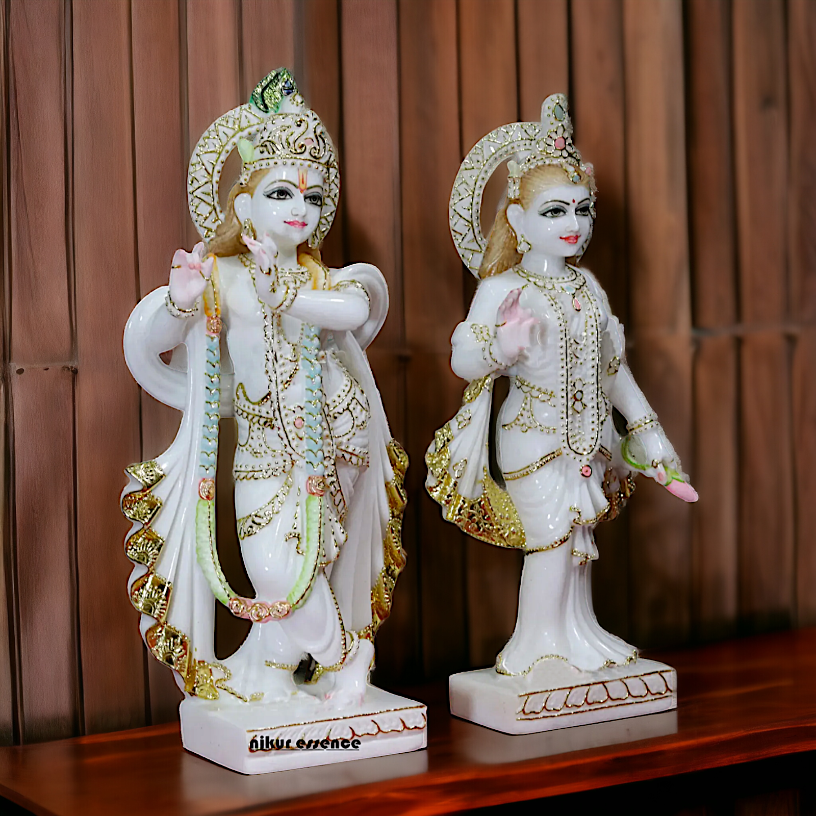 Radha and Krishna Standing Marble - 18 Inches