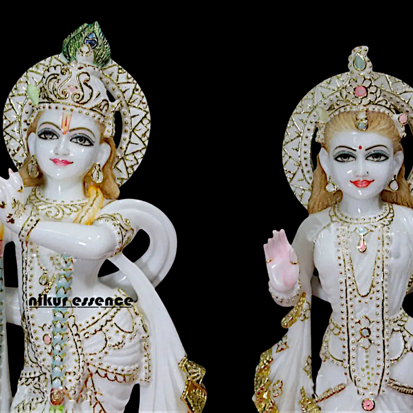 Radha and Krishna Standing Marble - 18 Inches