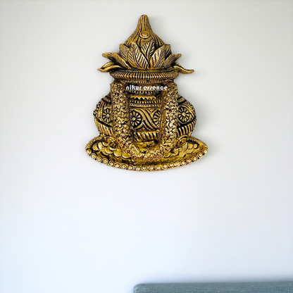 Brass Kalash wall hanging- 8 inches