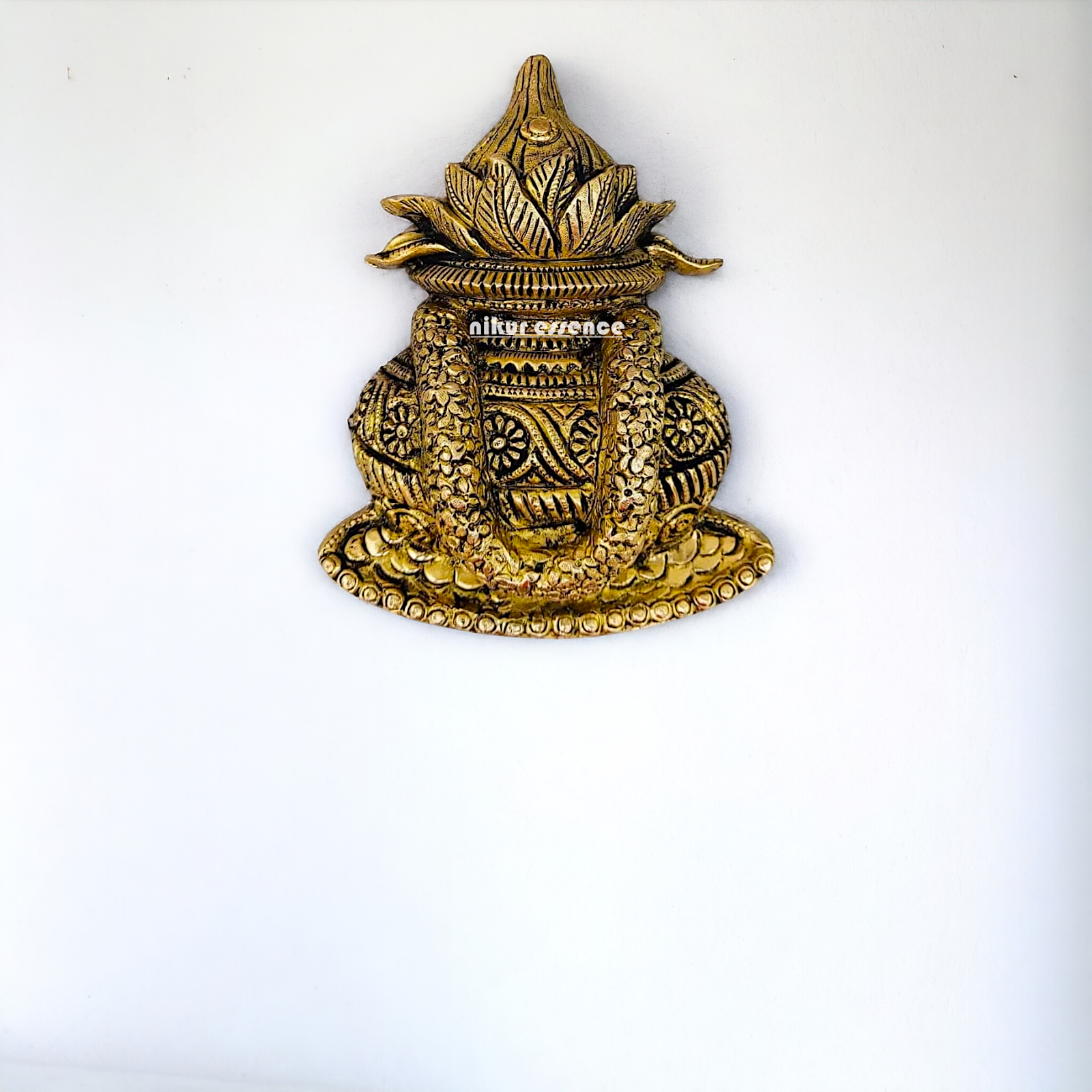 Brass Kalash wall hanging- 8 inches