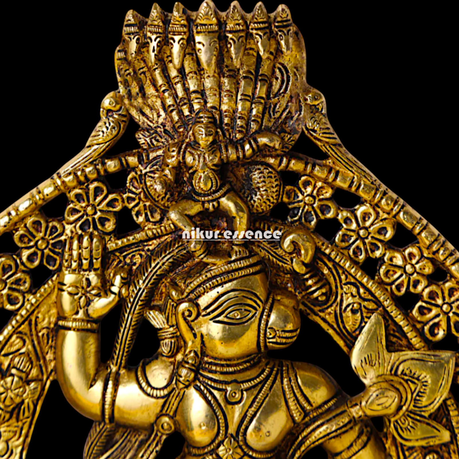 Brass Hanuman Monkey God wall Hanging plate idol - 12 Inches