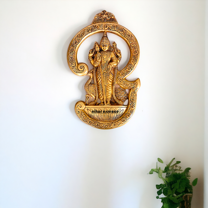 Kartikeya Brass wall Hanging plate idol - 13.5 Inches