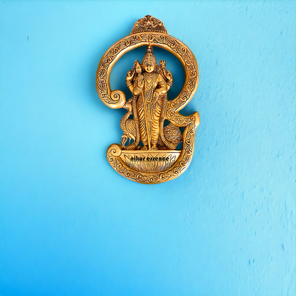 Kartikeya Brass wall Hanging plate idol - 13.5 Inches