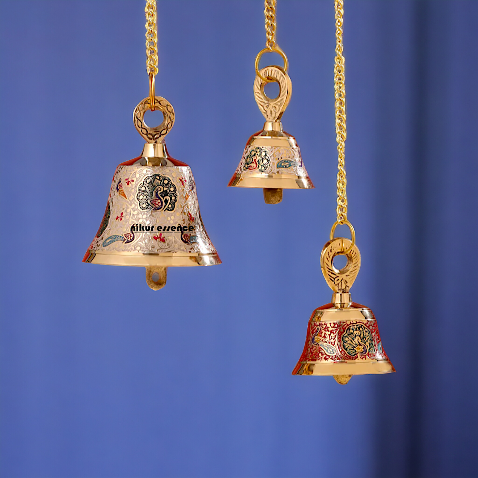 Brass Pooja Bell decorative wall Hanging - 17 Inches