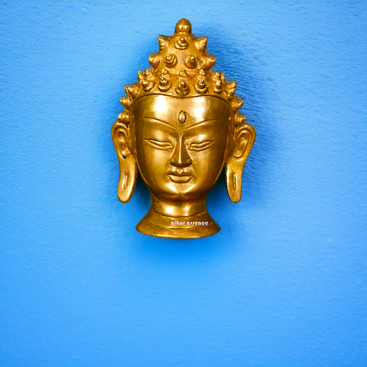 Pure Brass Buddha Hanging plate - 6 Inches