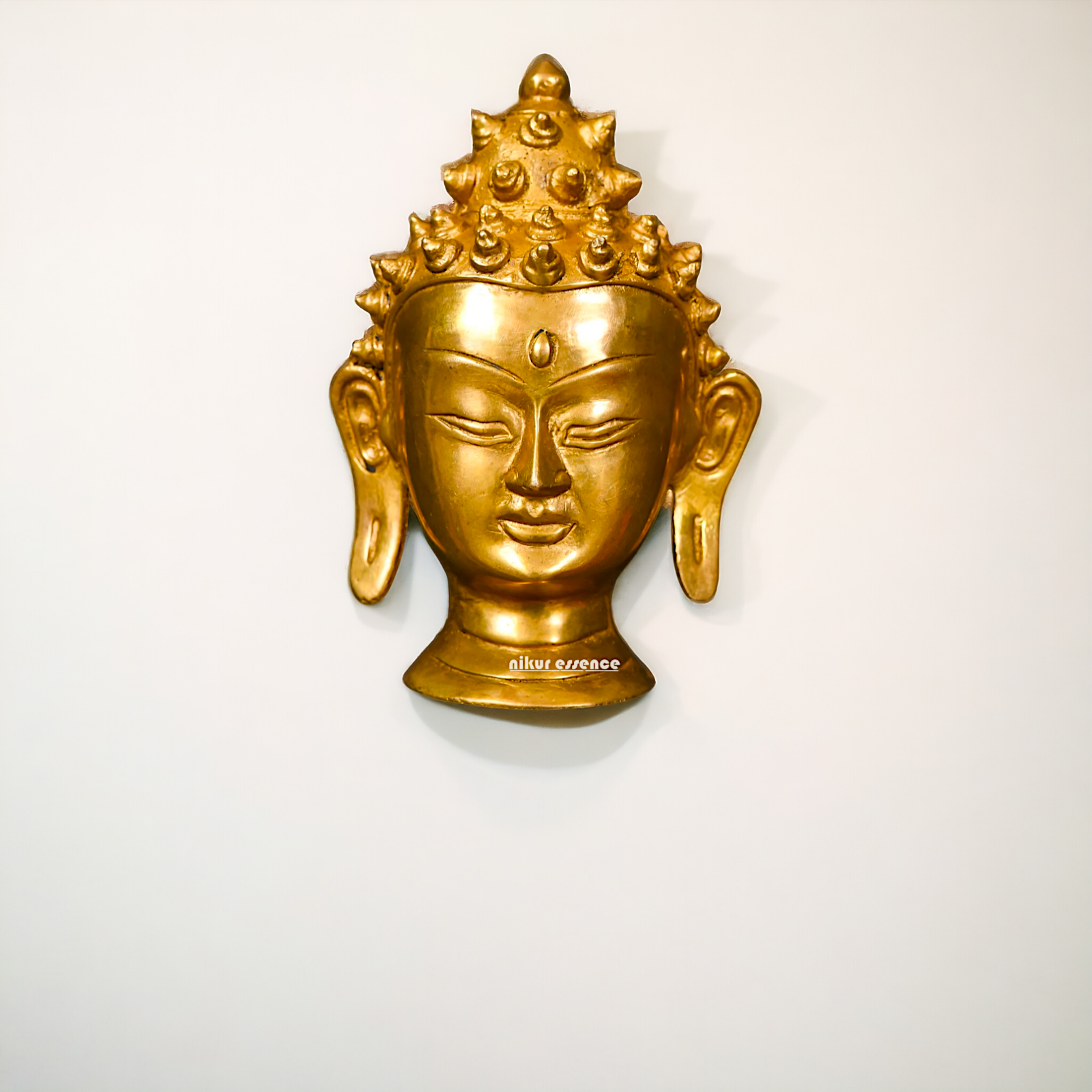 Pure Brass Buddha Hanging plate - 6 Inches