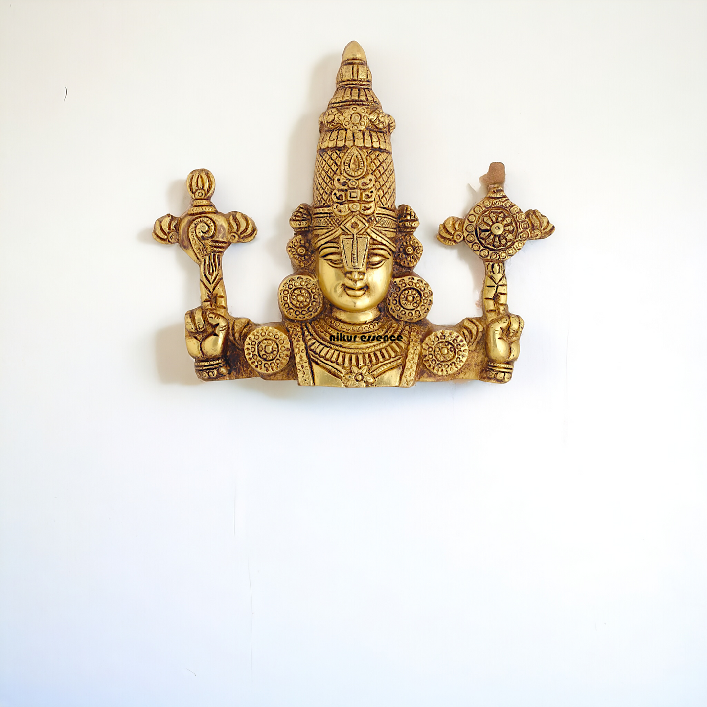 Pure Brass Tirupati Balaji Hanging plate - 9 Inches