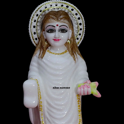 Yamuna Devi with Mahaprabhu beautiful Marble idol - 15 Inches