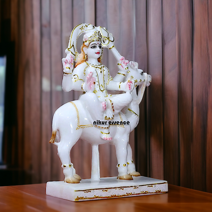 Chaturbhuj pure Marble idol - 15 inches