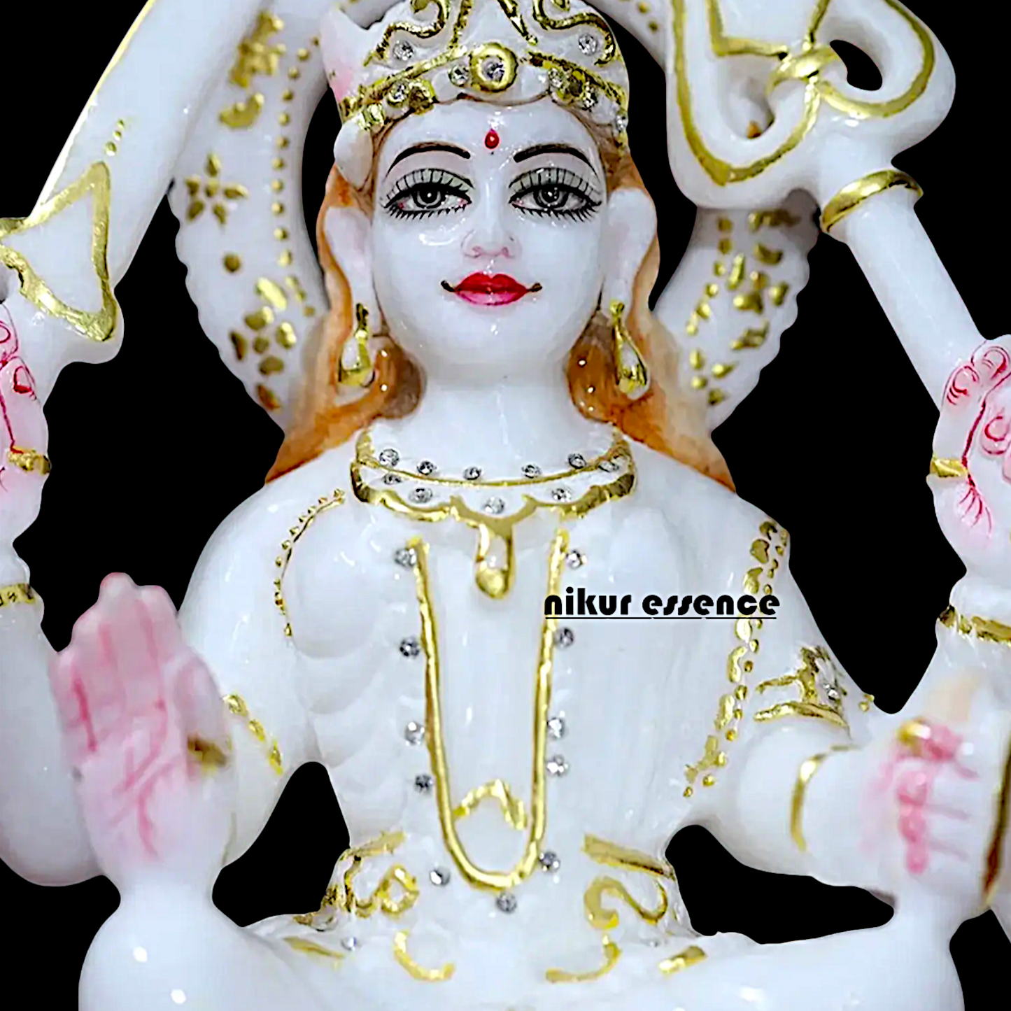 Chaturbhuj pure Marble idol - 15 inches