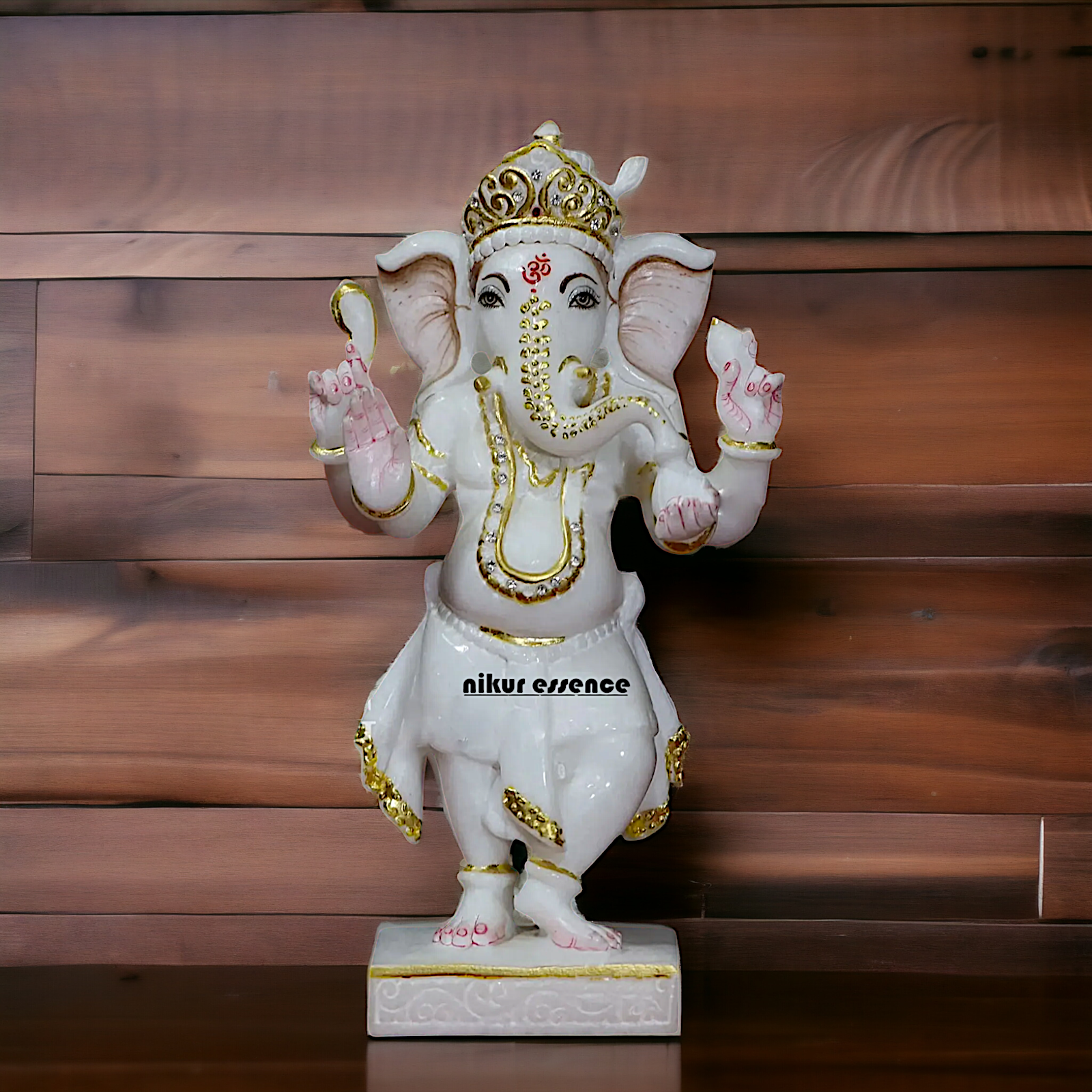 Ganesha Ganpati standing Marble idol - 12 inches