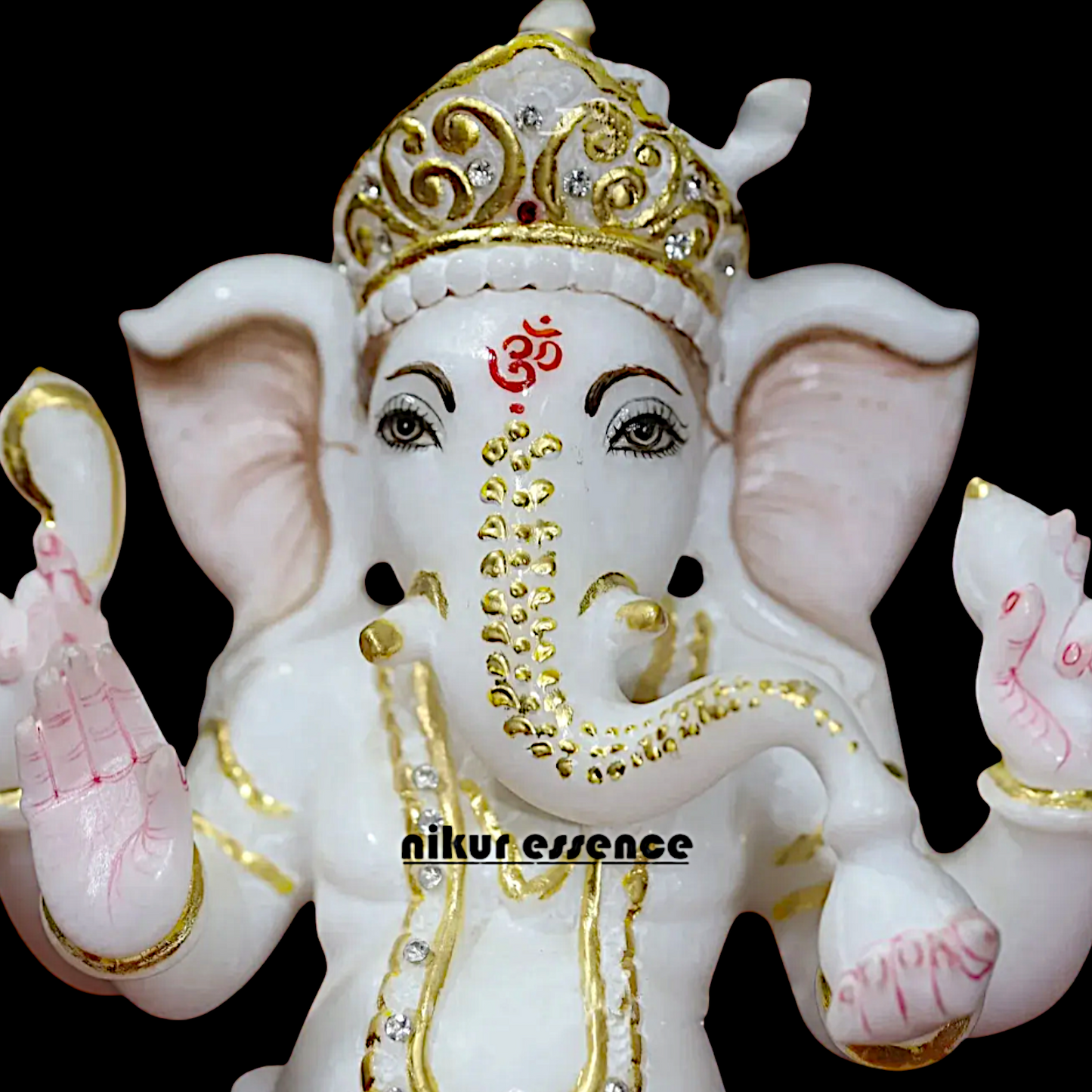 Ganesha Ganpati standing Marble idol - 12 inches