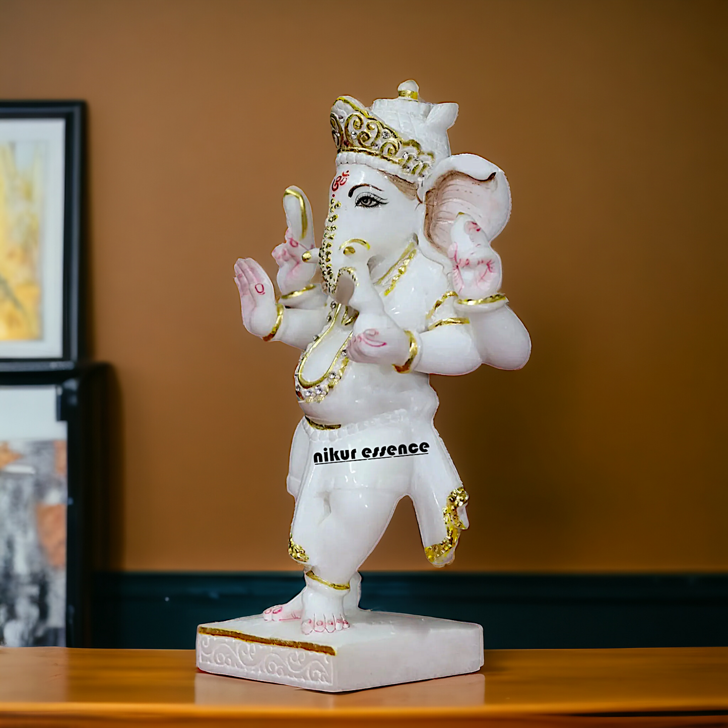 Ganesha Ganpati standing Marble idol - 12 inches