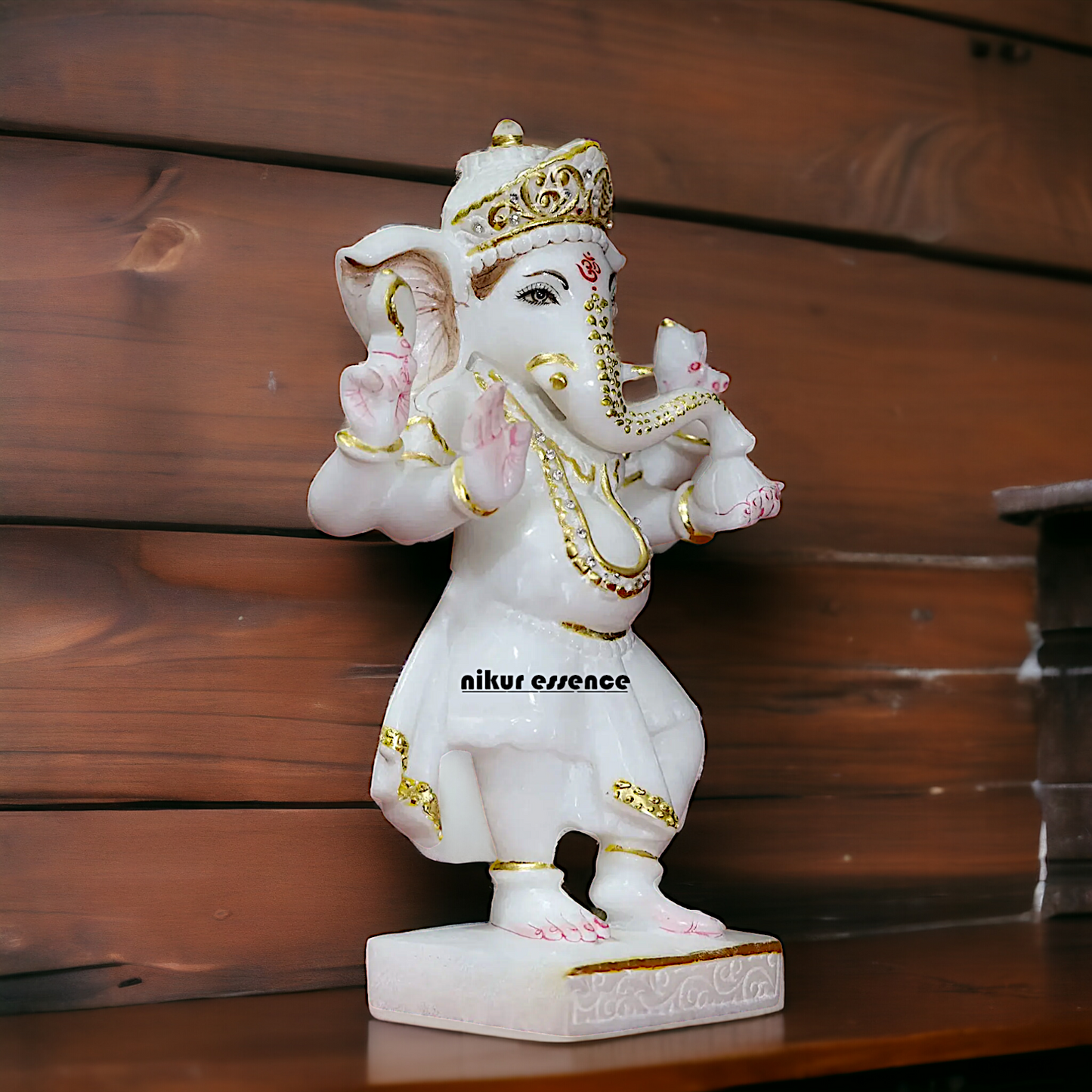 Ganesha Ganpati standing Marble idol - 12 inches