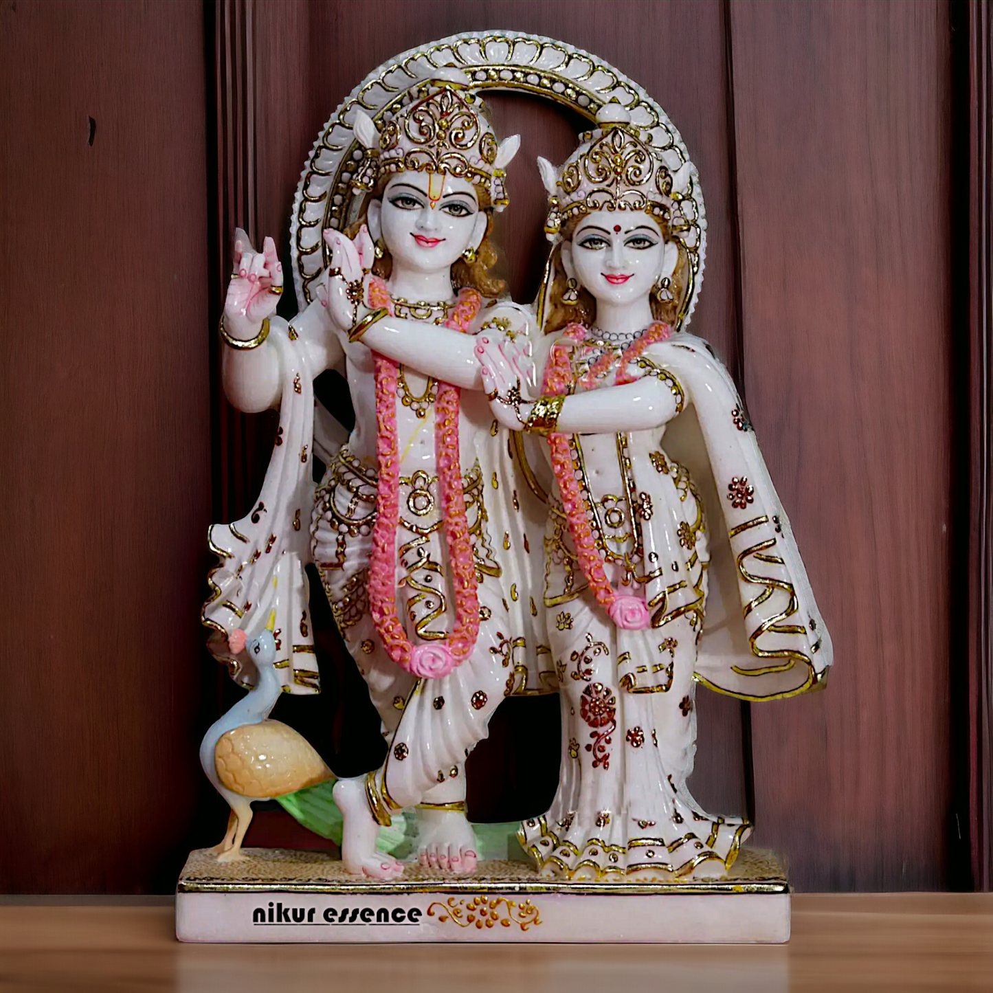 Radha Rani krishna Playing Flute standing Marble idol - 2 Feet