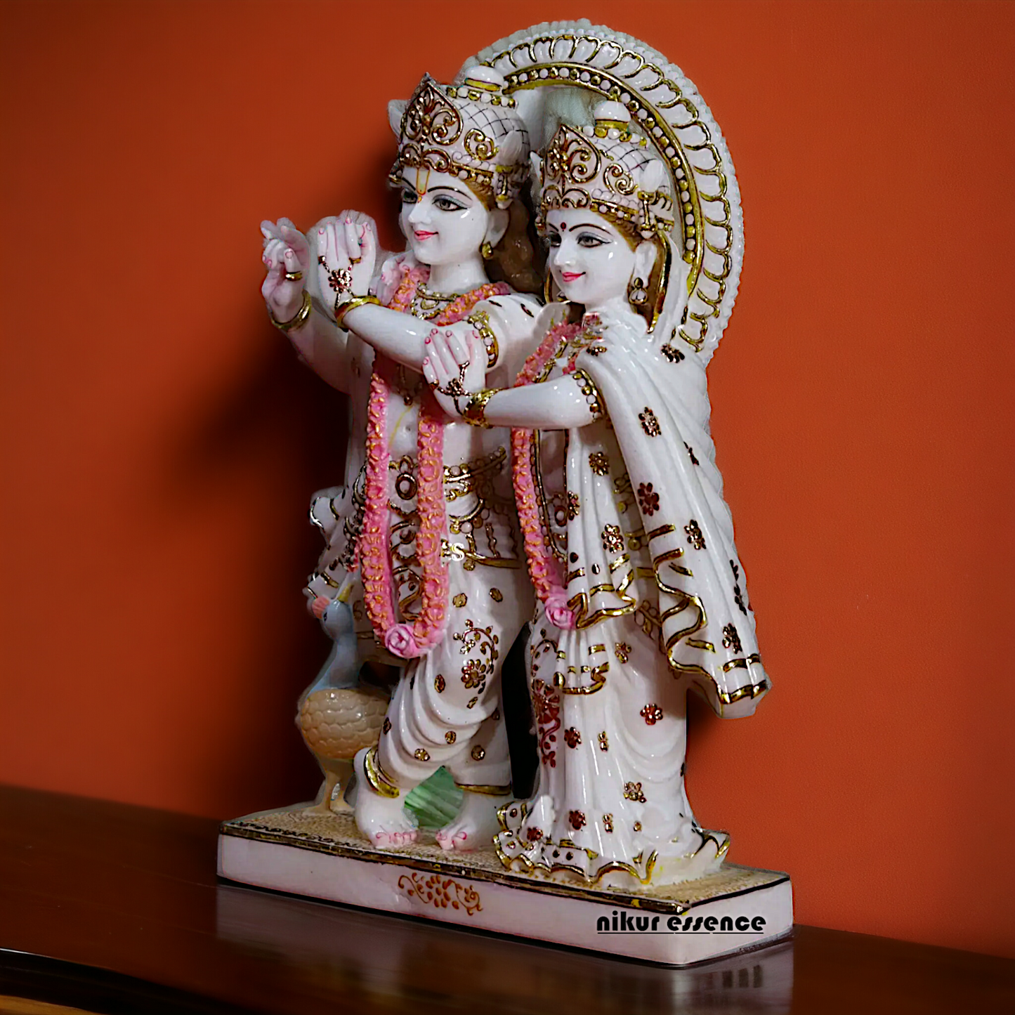 Radha Rani krishna Playing Flute standing Marble idol - 2 Feet