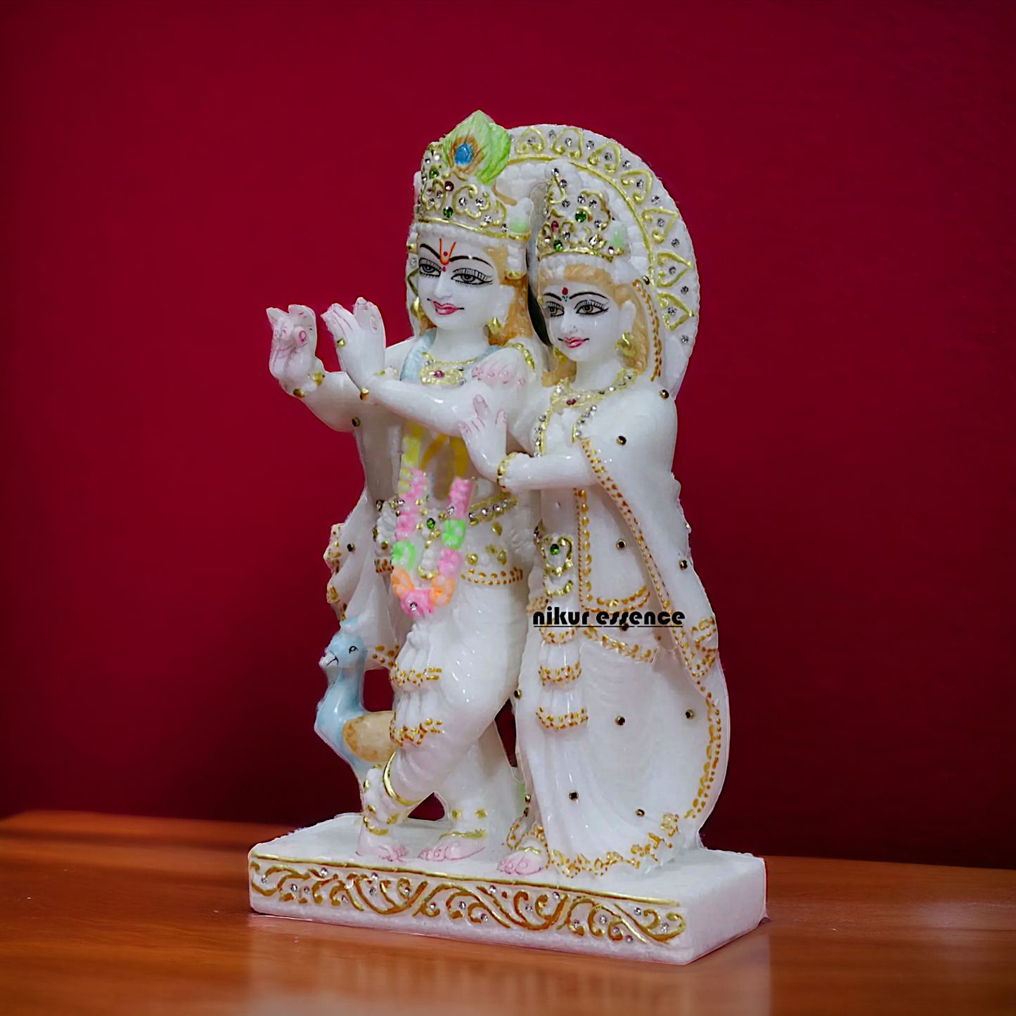 Marble Radha maa krishna idol - 12 Inches