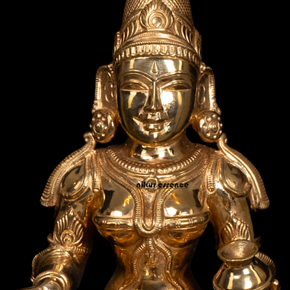 Annapoorani sitting Panchaloha idol - 12 Inches