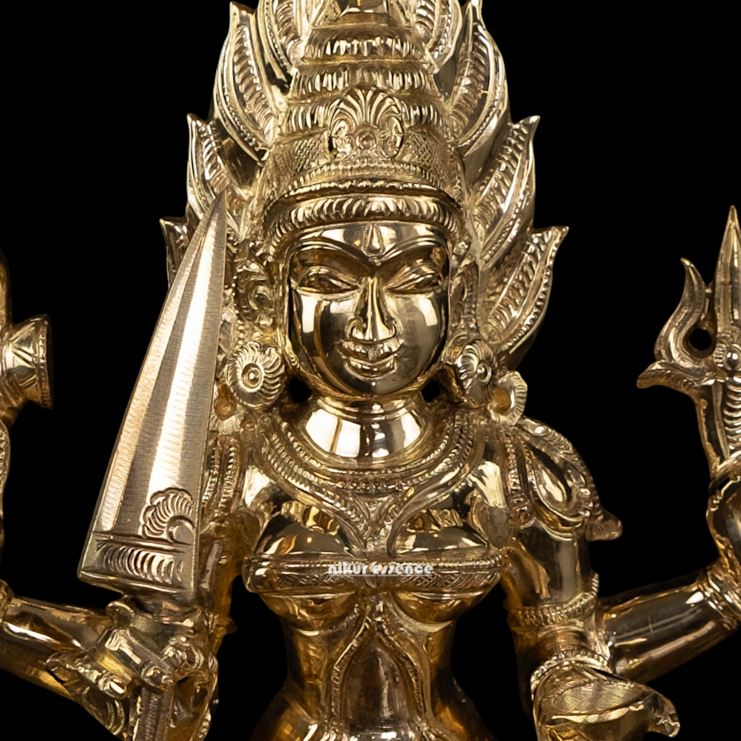 Mariamman Devi Maa Panchaloha statue - 10.5 Inches