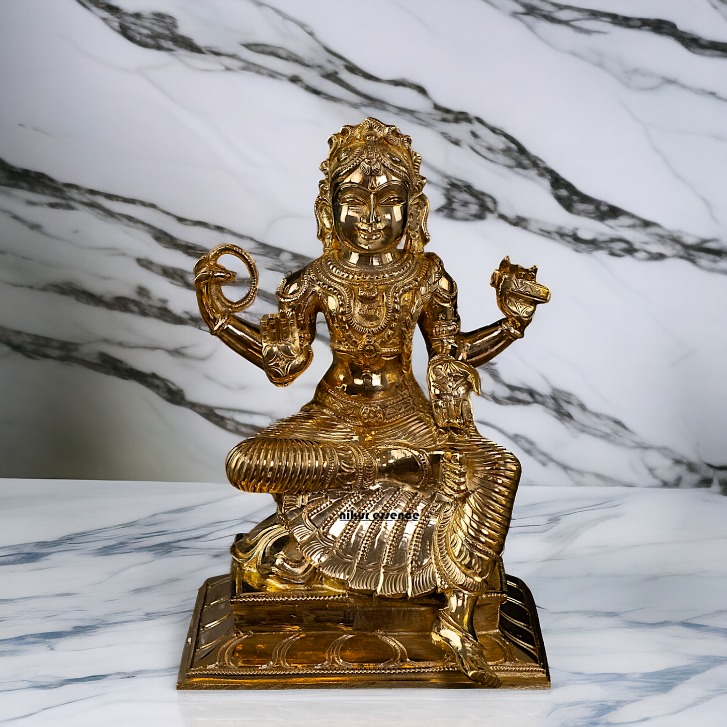 Bala Tripura Sundari Devi Panchaloha statue - 8 Inches