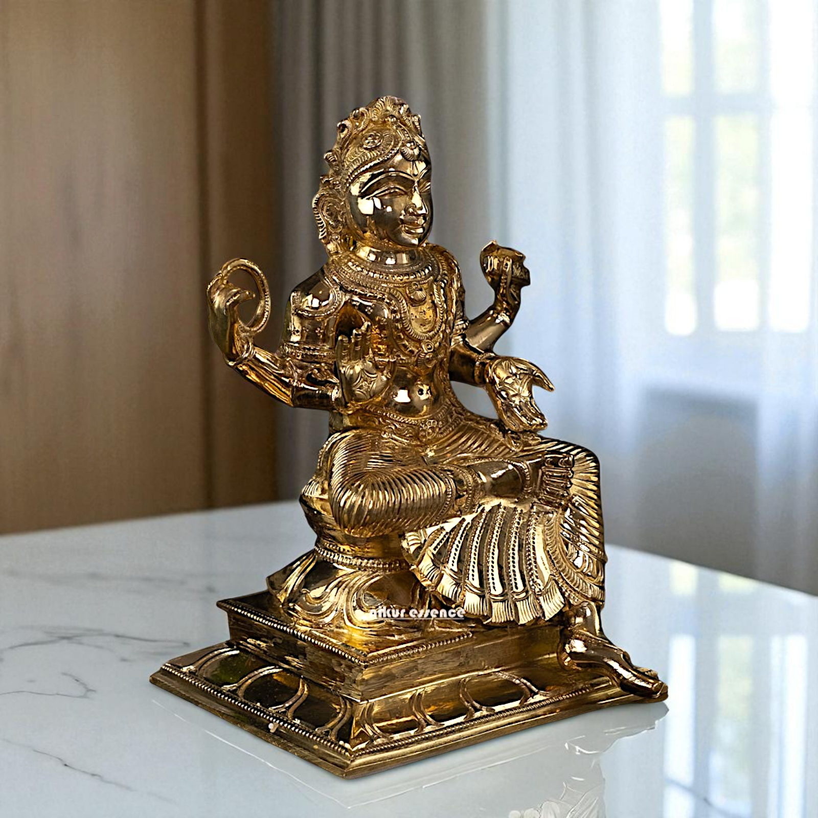 Bala Tripura Sundari Devi Panchaloha statue - 8 Inches Nikuressence