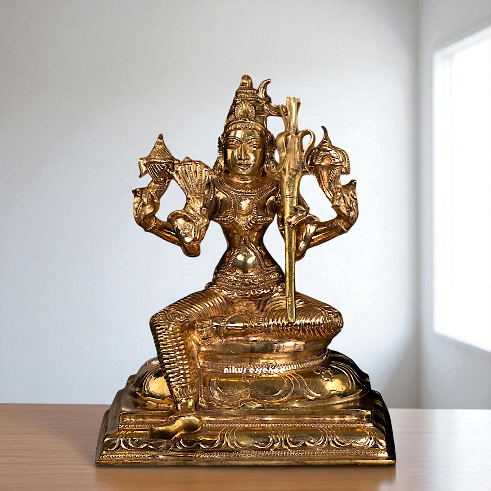 Lalita Devi beautiful Hindu God Panchaloha statue - 8 Inches Nikuressence