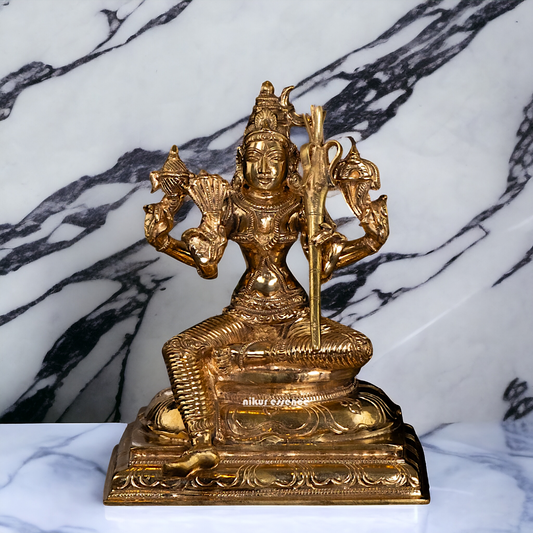 Lalita Devi beautiful Hindu God Panchaloha statue - 8 Inches