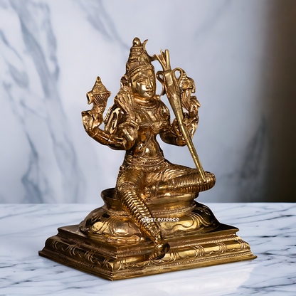 Lalita Devi beautiful Hindu God Panchaloha statue - 8 Inches