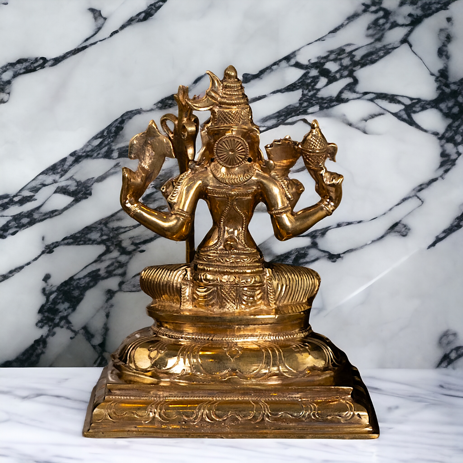 Lalita Devi beautiful Hindu God Panchaloha statue - 8 Inches