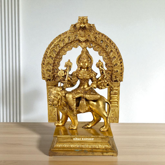 Panchaloha Durga Maa statue - 18 Inches Nikuressence