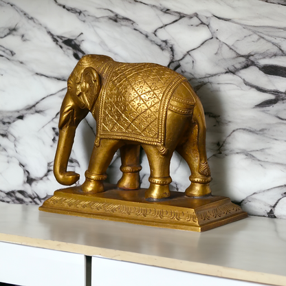 Panchaloha Elephant Beautiful decor statue - 5 Inches