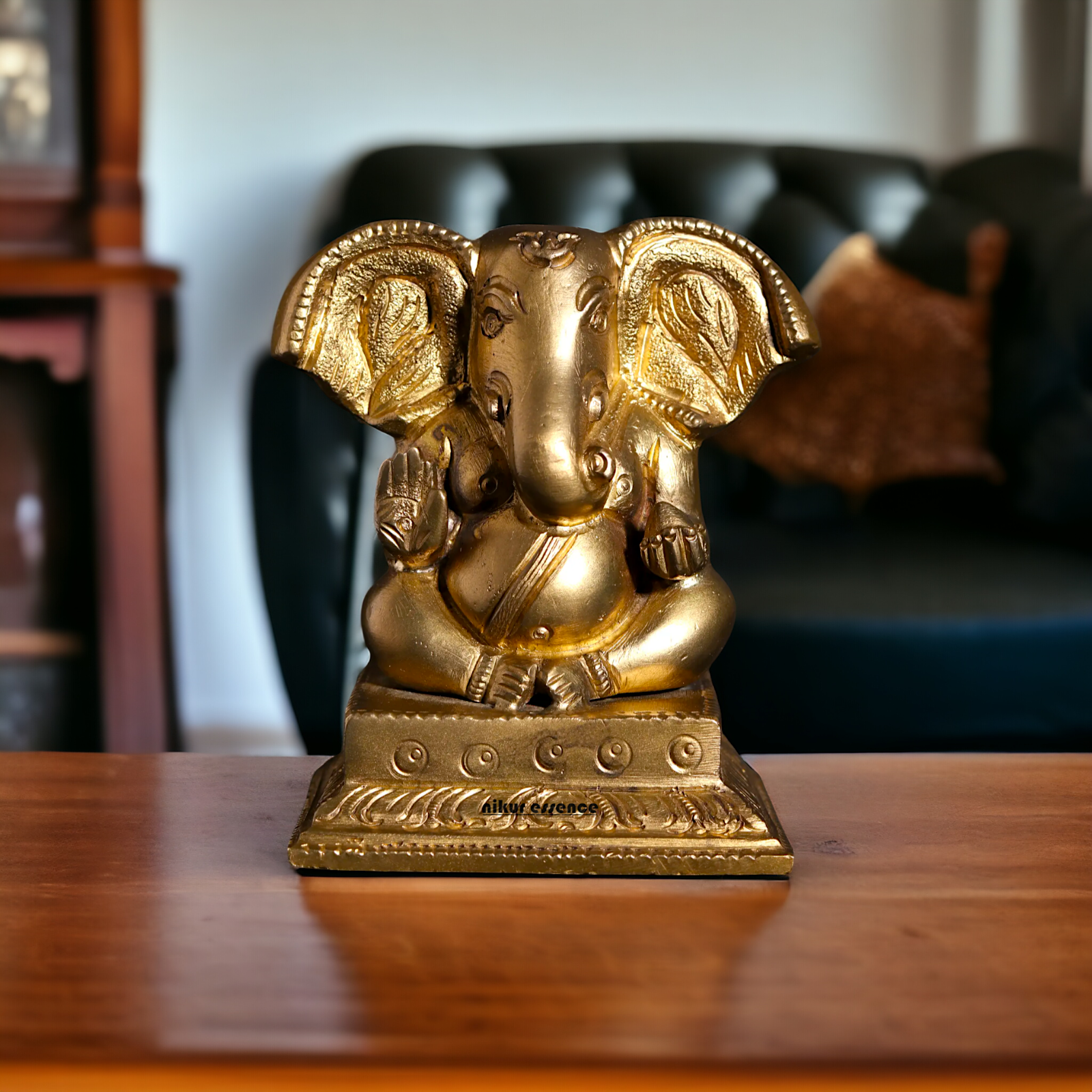 Panchaloha Ganesha Vinayaka Sitting Idol - 3 Inches